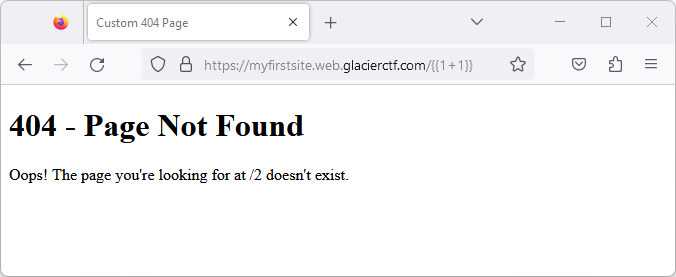 Jinja2 injection with simple math